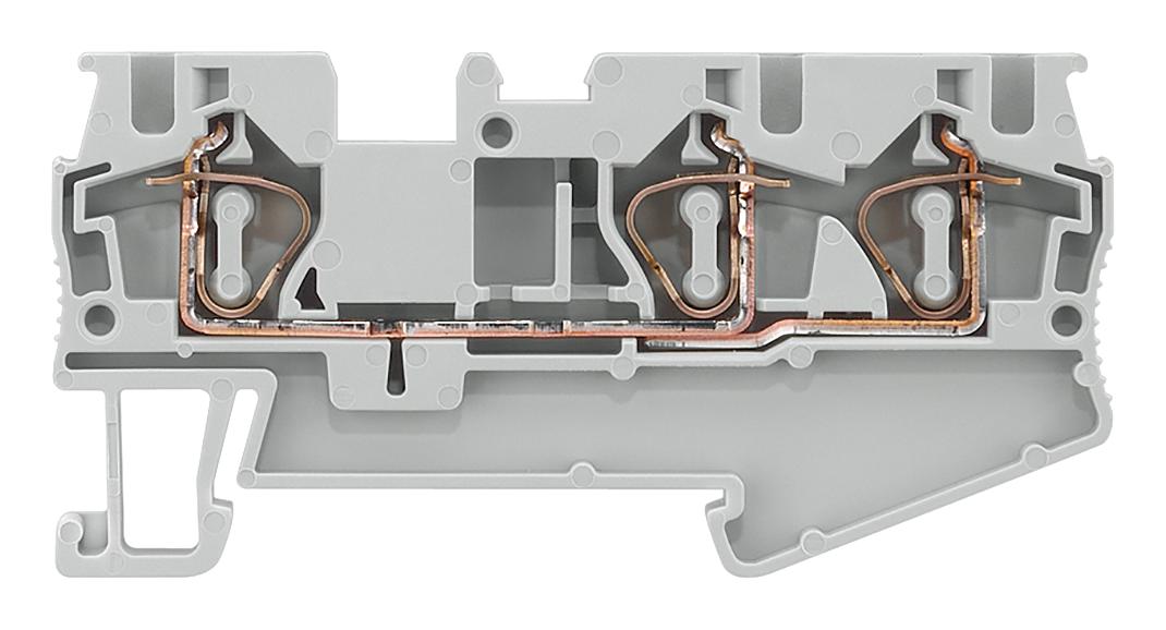 8WH2003-0AG00 DINRAIL TERMINAL BLOCK, 3WAY, 10AWG, GRY SIEMENS