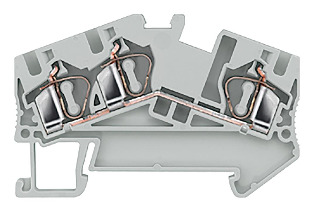 8WH2503-0AG00 DINRAIL TERMINAL BLOCK, 3WAY, 6MM2 SIEMENS