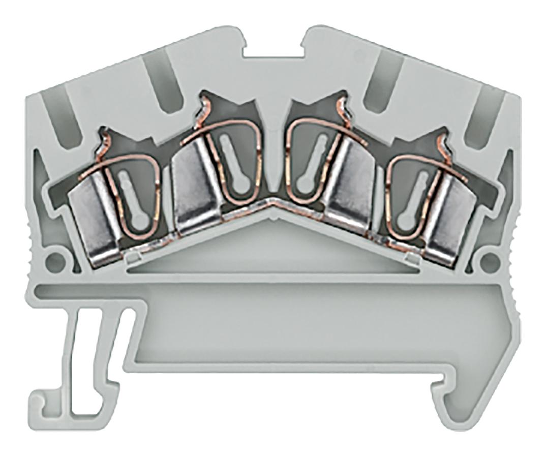 8WH2504-0AF00 DINRAIL TERMINAL BLOCK, 4WAY, 4MM2 SIEMENS