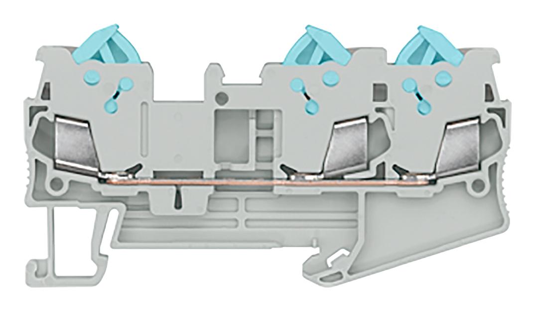 8WH3003-0AE00 DINRAIL TERMINAL BLOCK, 3WAY, 16AWG, GRY SIEMENS