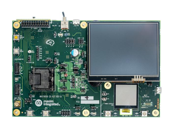 MAX78000EVKIT# EVAL KIT, ARTIFICIAL INTELLIGENCE DEVICE MAXIM INTEGRATED / ANALOG DEVICES