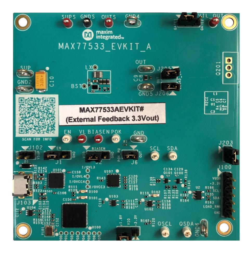 MAX77533AEVKIT# EVAL KIT, SYNCHRONOUS BUCK CONVERTER MAXIM INTEGRATED / ANALOG DEVICES