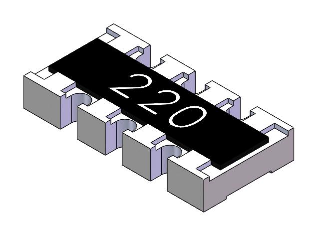 MP005622 RES N/W, ISOLATED, 1K8, 0.063W, 1206 MULTICOMP PRO