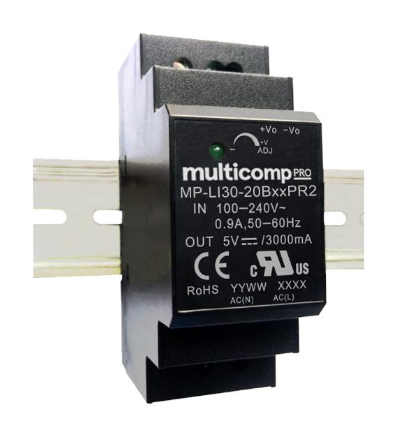 MP-LI30-20B48PR2 POWER SUPPLY, AC-DC, 48V, 0.75A MULTICOMP PRO