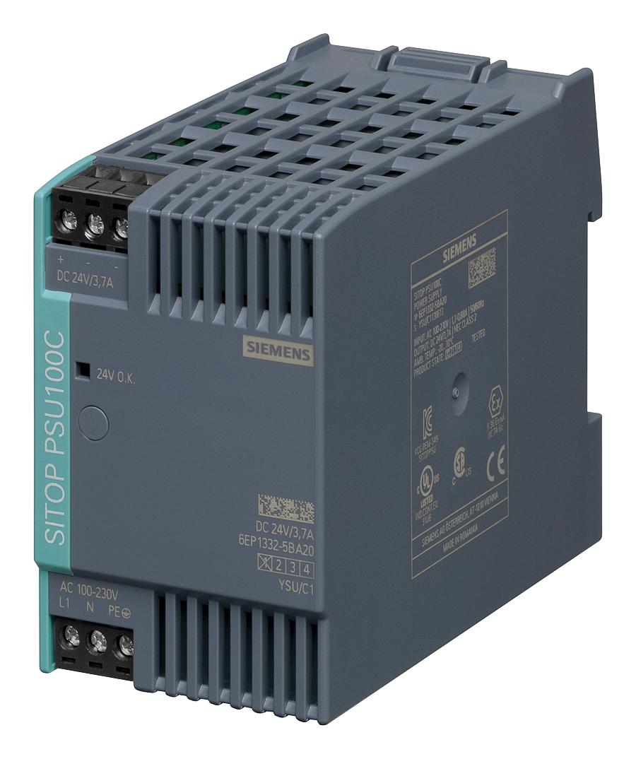 6EP1332-5BA20 POWER SUPPLY, AC-DC, 24V, 4A SIEMENS