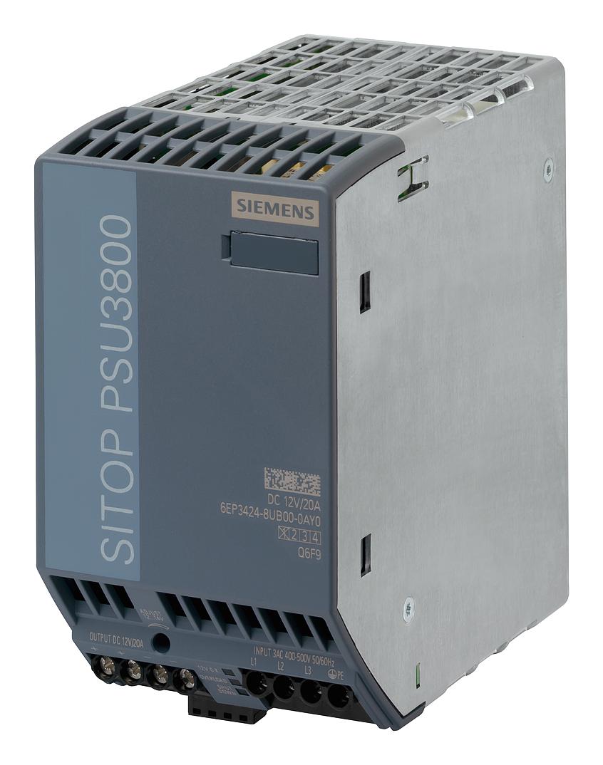 6EP3424-8UB00-0AY0 POWER SUPPLY, AC-DC, 12V, 20A SIEMENS