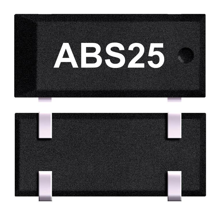 ABS25-32.768KHZ-6-T CRYSTAL, 32.768KHZ, 6PF, 8MM X 3.8MM ABRACON