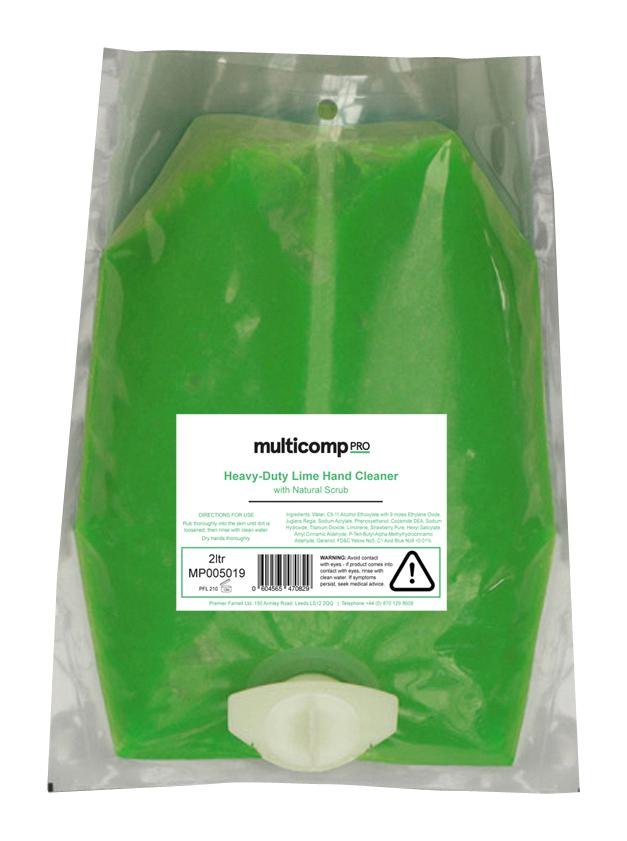 MP005019 LIME HAND CLEANER, 2L, POUCH MULTICOMP PRO