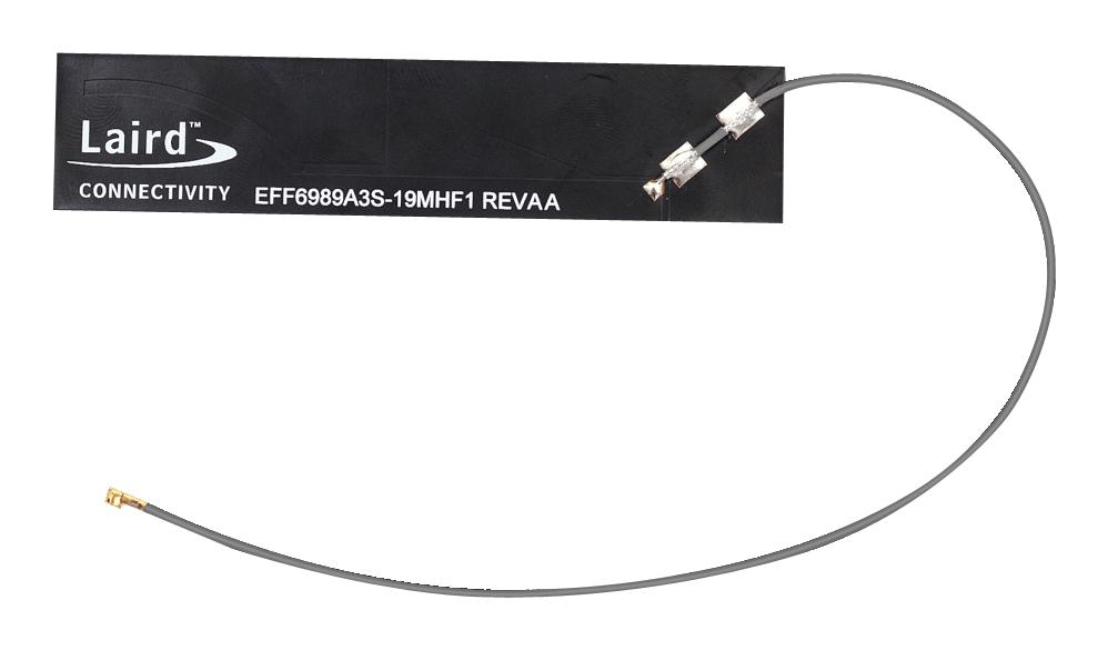EFF6989A3S-19MHF1 RF ANTENNA, 698MHZ-6GHZ, 4.5DBI/ADHESIVE LAIRD CONNECTIVITY