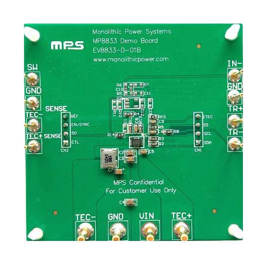 EV8833-D-01B EVAL BOARD, THERMOELECTRIC COOLER CTRL MONOLITHIC POWER SYSTEMS (MPS)