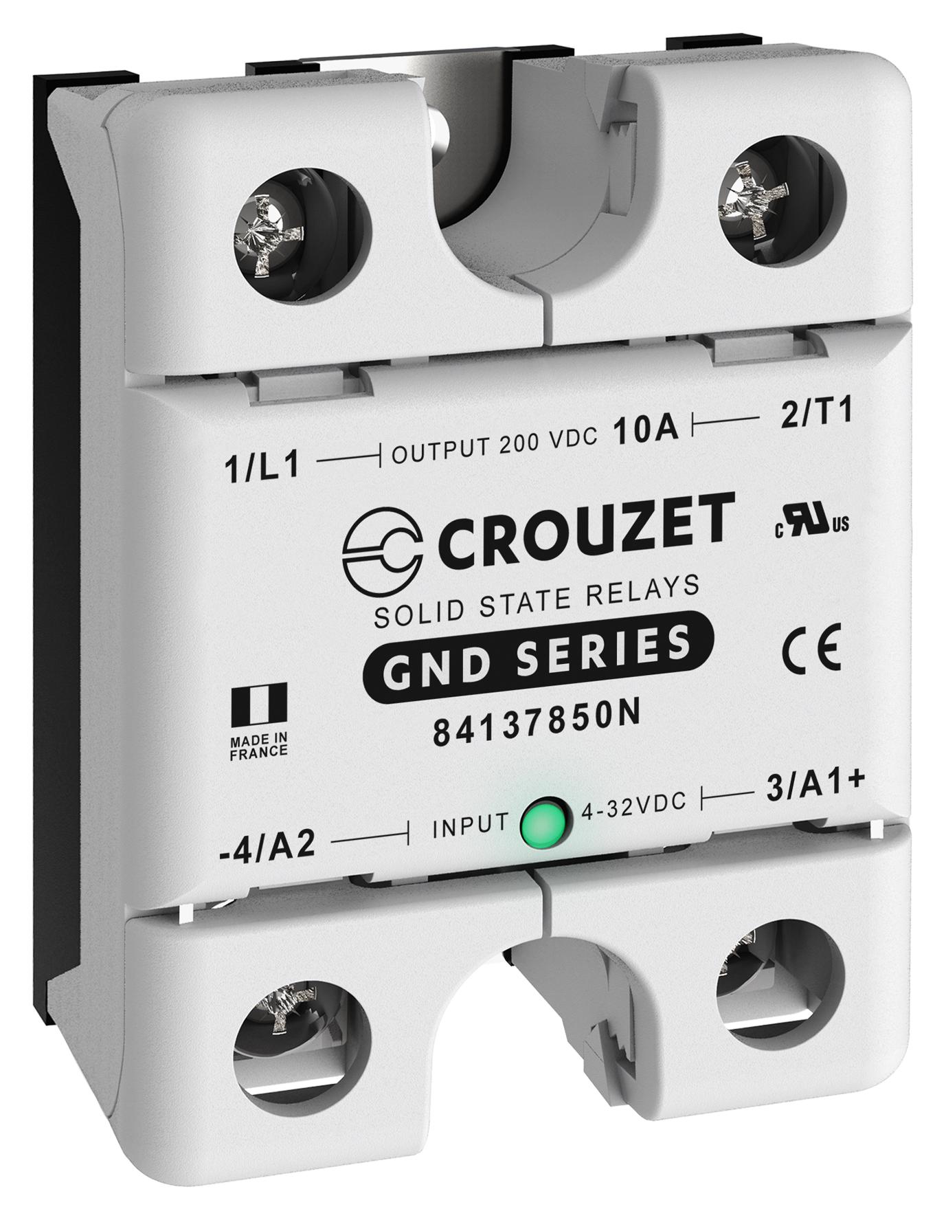 84137850N SOLID STATE RELAY/10A/5-200VDC, PANEL CROUZET