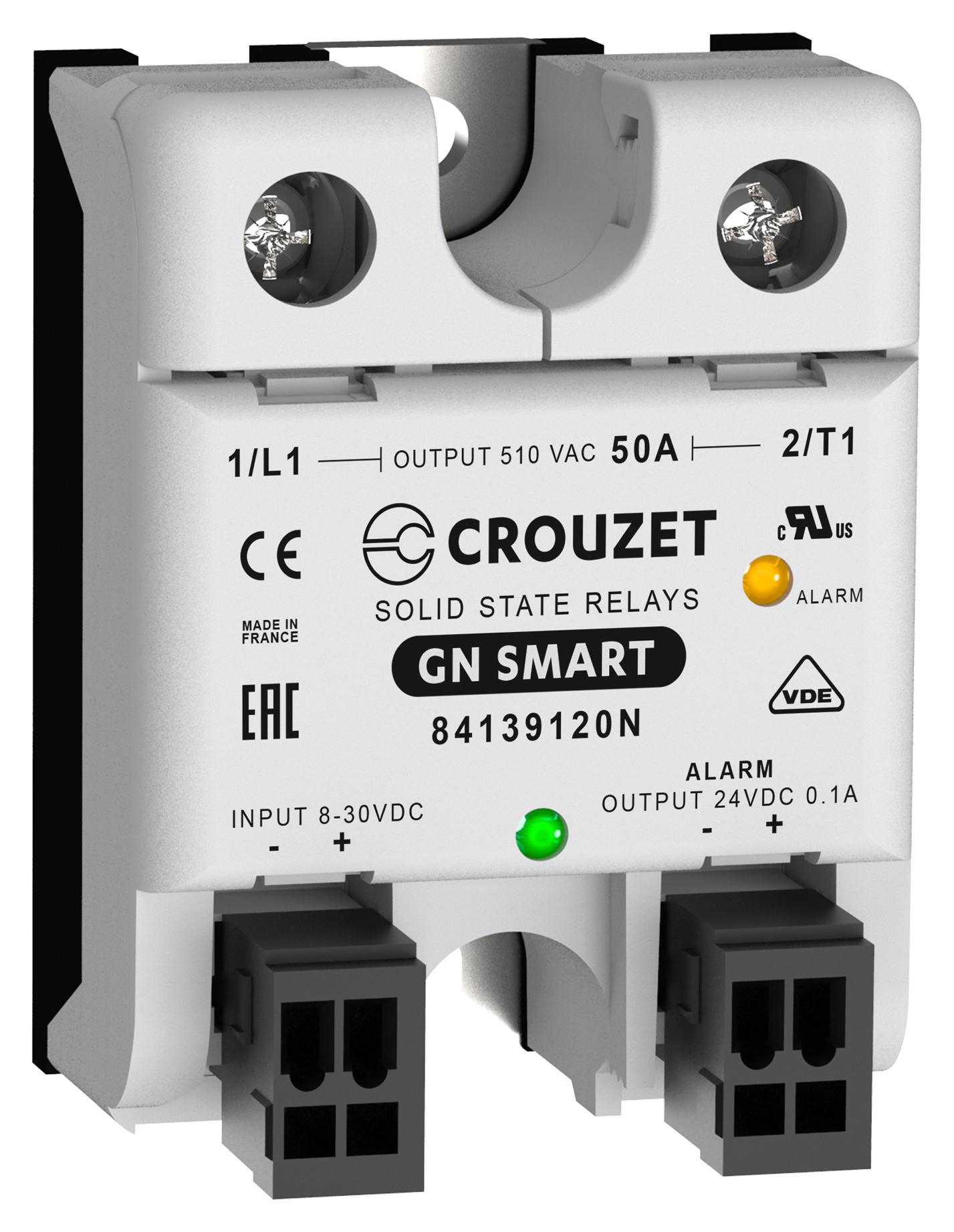 84139120N SOLID STATE RELAY, 50A, 150-510VAC/PANEL CROUZET