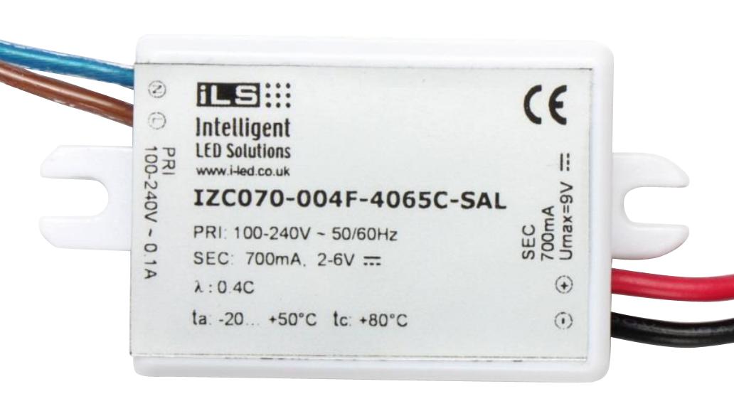 IZC070-004F-4065C-SAL LED DRIVER, CONSTANT CURRENT, 6V, 4W INTELLIGENT LED SOLUTIONS