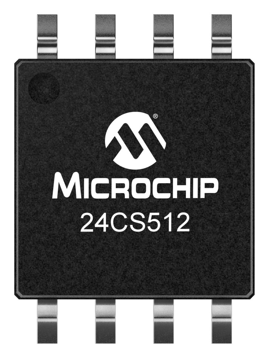 24CS512-E/SM EEPROM, 512KBIT, -40 TO 125DEG C MICROCHIP
