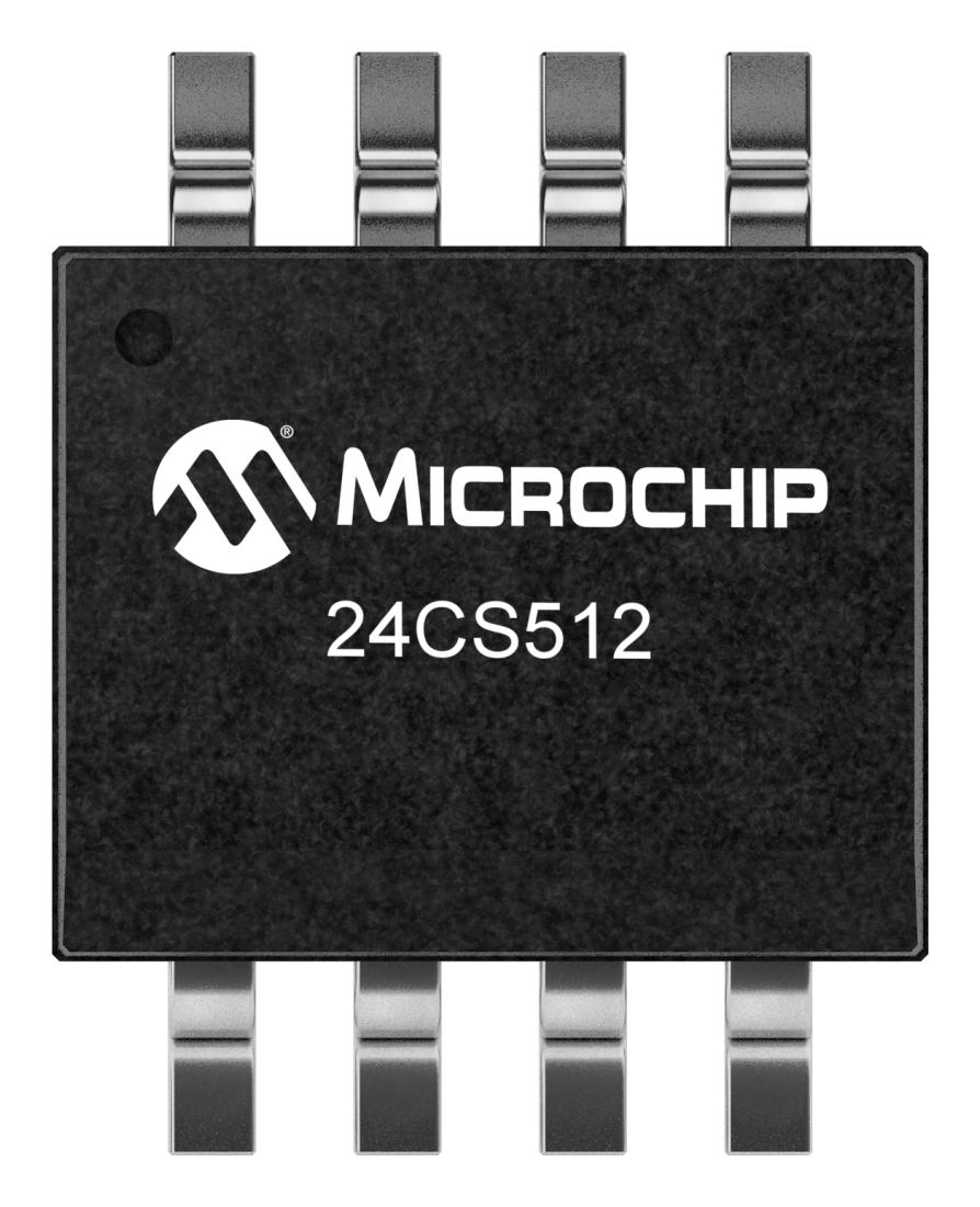 24CS512-E/SN EEPROM, 512KBIT, -40 TO 125DEG C MICROCHIP