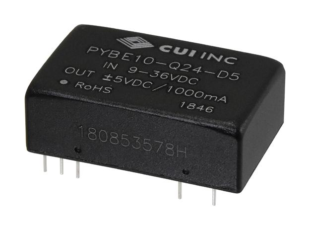 PYBE10-Q48-S12 DC-DC CONVERTER, 12V, 0.833A CUI