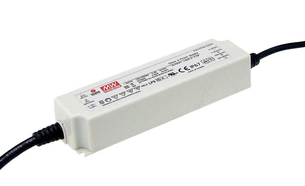 LPF-60D-42 LED DRIVER, CONSTANT CURRENT, 60.6W MEAN WELL