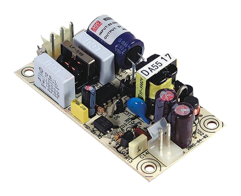 PS-05-15 POWER SUPPLY, AC-DC, 15V, 0.35A, 5.25W MEAN WELL