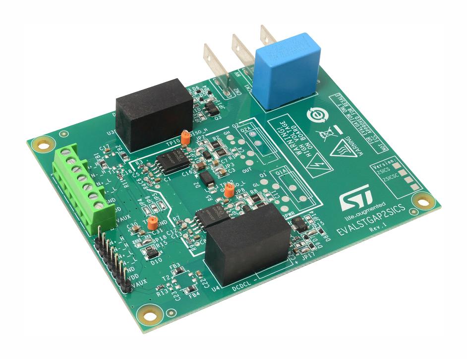 EVALSTGAP2SICSC DEMO BOARD, ISOLATED GATE DRIVER STMICROELECTRONICS