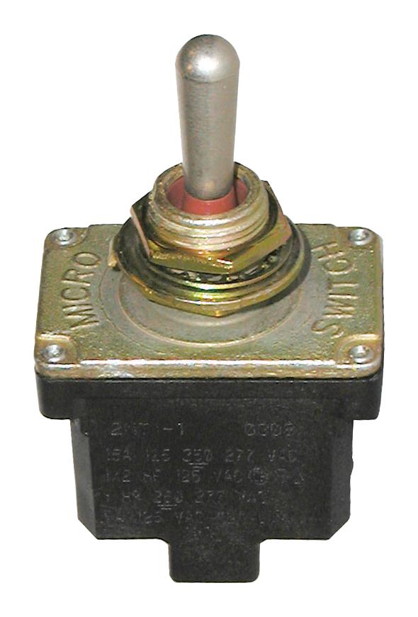 2NT1-4 TOGGLE SWITCH, DPST-NO, 18A, 28VDC/PANEL HONEYWELL