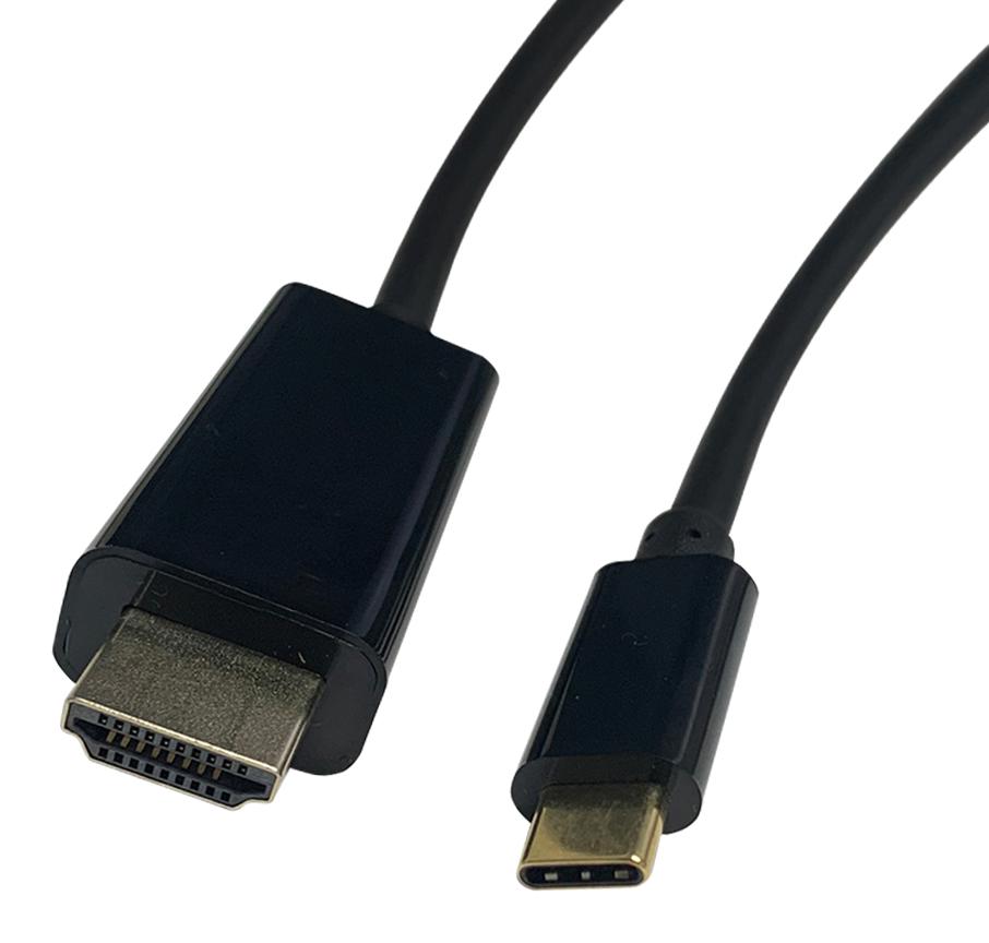 2496CHA-2 USB 3.1 TYP C PLUG-HDMI PLUG ADAPTER, 2M VIDEK