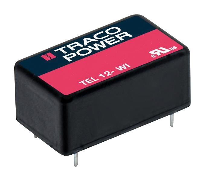 TEL 12-4812WI DC-DC CONVERTER, 12V, 1A TRACO POWER