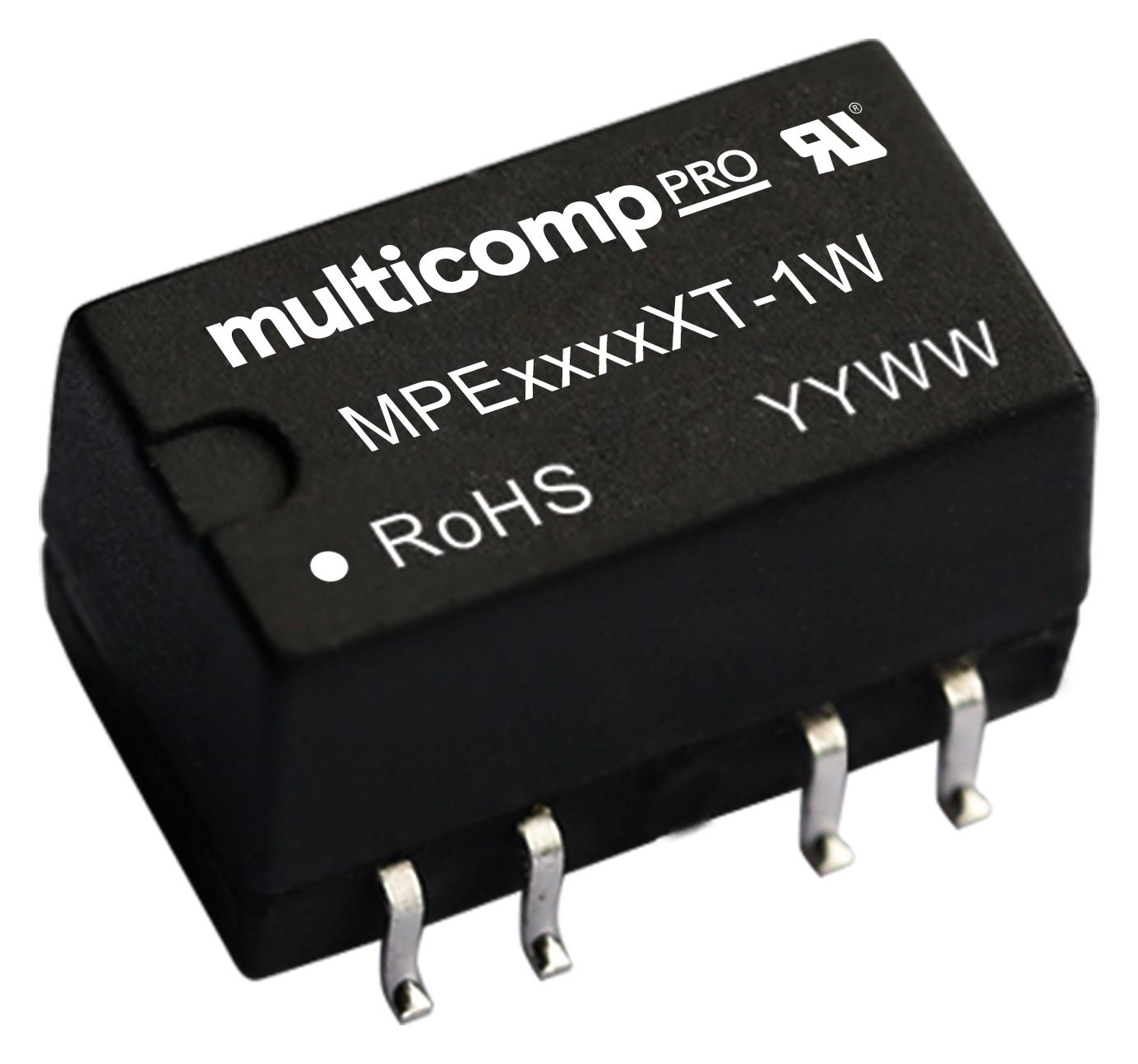 MPE0512XT-1W DC-DC CONVERTER, 2 O/P, 1W MULTICOMP PRO