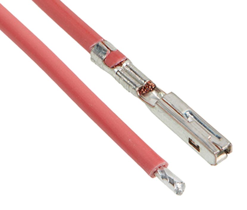 2163012115 CABLE ASSY, SOCKET-FREE END, RED, 450MM MOLEX