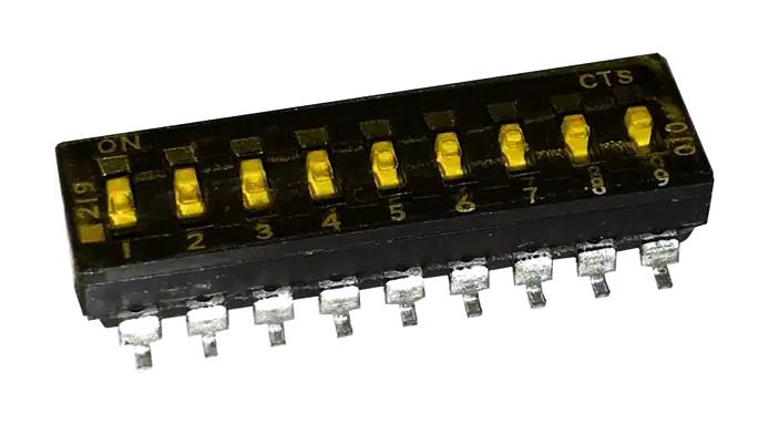 219-9MST DIP SWITCH, 0.1A, 50VDC, 9POS, SMD CTS