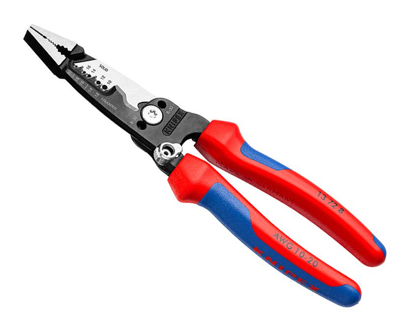 13 72 8 WIRE STRIPPER, 20-10AWG, 200MM KNIPEX