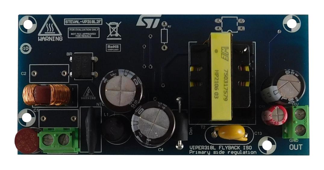 STEVAL-VP318L2F EVALUATION BOARD, ISOLATED FLYBACK CONV STMICROELECTRONICS