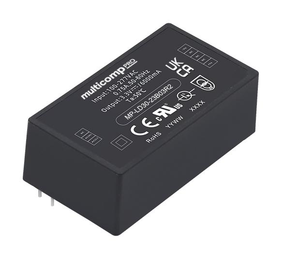 MP-LD30-23B03R2 POWER SUPPLY, AC-DC, 3.3V, 6A MULTICOMP PRO