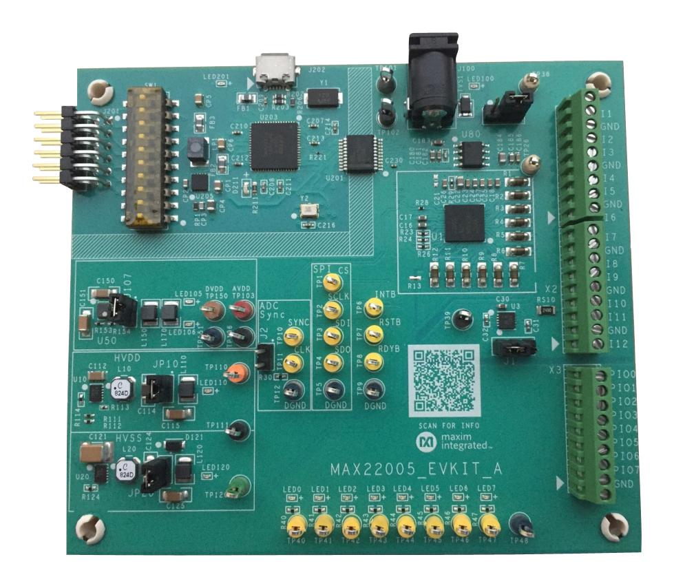 MAX22005EVKIT# EVALUATION KIT, ANALOG TO DIGITIAL CONV MAXIM INTEGRATED / ANALOG DEVICES