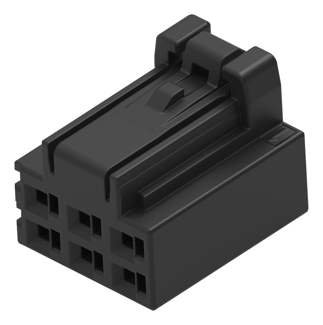 1-2366515-6 CONNECTOR HOUSING, RCPT, 6POS, 2MM TE CONNECTIVITY