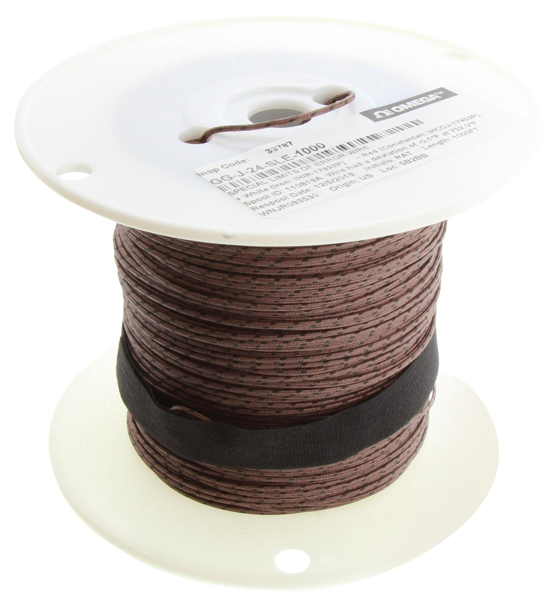 GG-J-24-SLE-1000 THERMOCOUPLE WIRE, TYPE J, 24AWG OMEGA