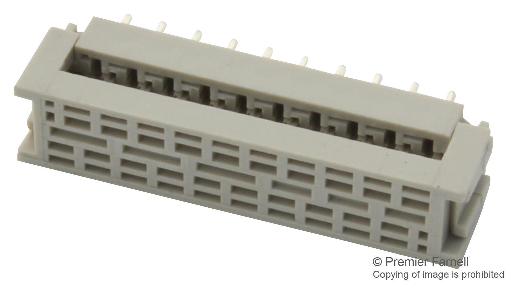 2-216093-0 CONNECTOR, IDC, TRANSITION, 2ROW, 20WAY AMP - TE CONNECTIVITY