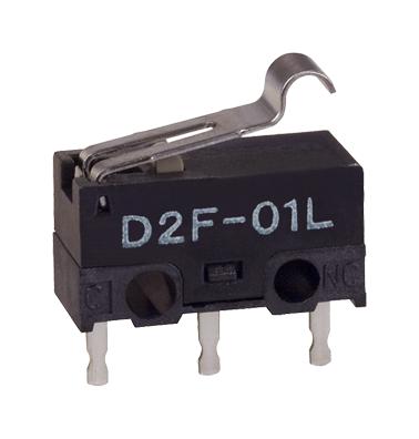 D2F-01FL3 MICROSWITCH, SPDT, 0.1A, 30VDC, 75GF/THT OMRON