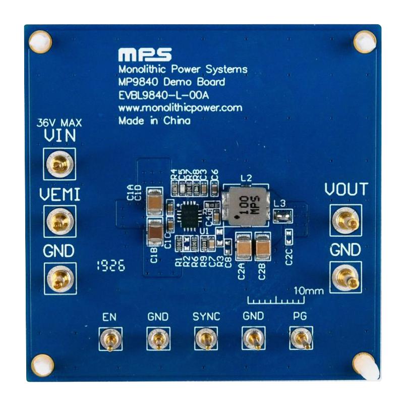 EVBL9840-L-00A EVAL BOARD, SYNCHRONOUS STEP DOWN CONV MONOLITHIC POWER SYSTEMS (MPS)