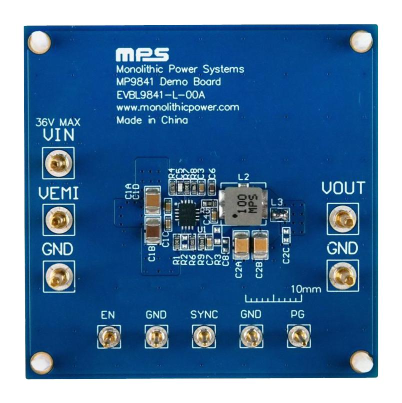 EVBL9841-L-00A EVAL BOARD, SYNCHRONOUS STEP DOWN CONV MONOLITHIC POWER SYSTEMS (MPS)