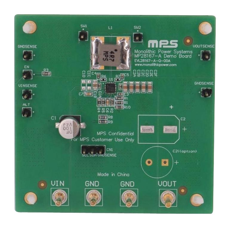 EVL28167-A-Q-00A EVAL BOARD, SYNC BUCK-BOOST CONV MONOLITHIC POWER SYSTEMS (MPS)