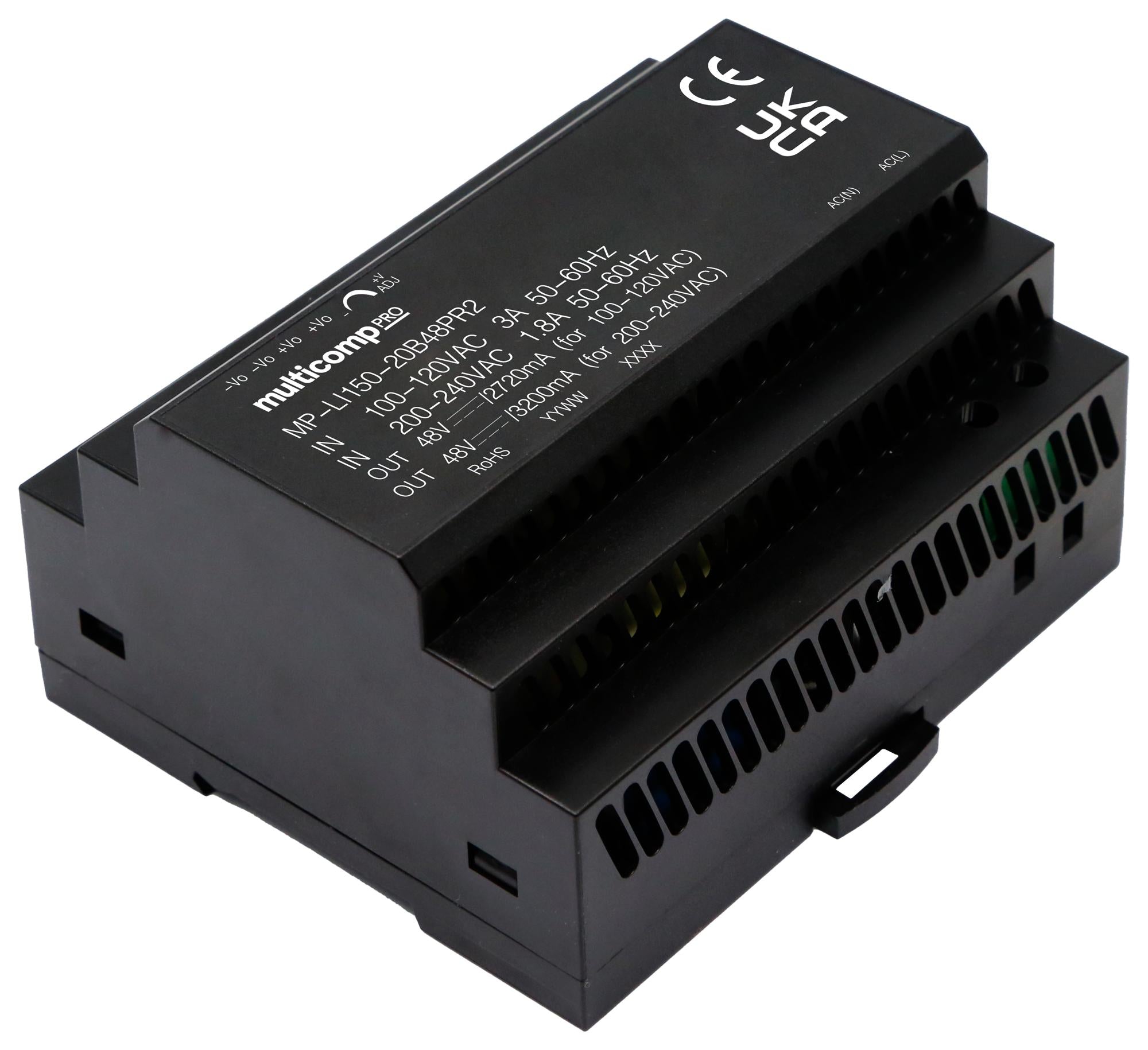 MP-LI150-20B48PR2 POWER SUPPLY, AC-DC, 48V, 3.2A MULTICOMP PRO