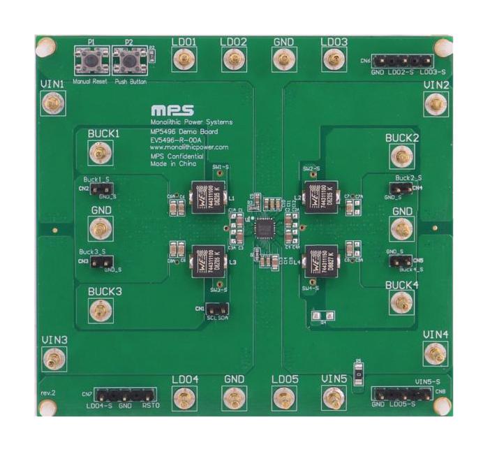 EV5496-R-00A EVAL KIT, STEP DOWN DC / DC CONVERTER MONOLITHIC POWER SYSTEMS (MPS)