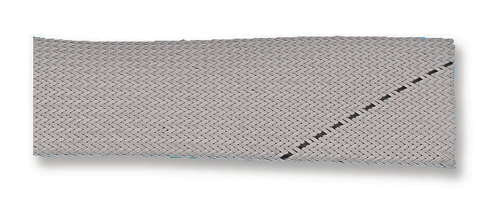 PP-PET-FR-25MM-GREY/BLK BRAIDED SLEEVE, 10MM, GREY/BLACK, 100M MULTICOMP PRO