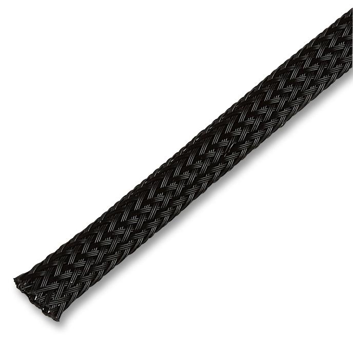 PET25BK15MR SLEEVING, BRAID, 15M MULTICOMP PRO