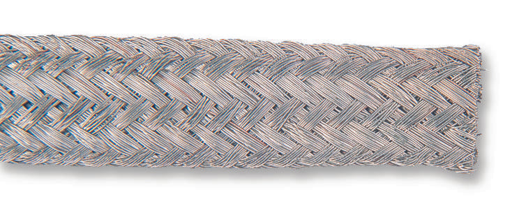 16X4X0.1 2527P WIRE BRAID, COPPER TINNED, 10A, 25M MULTICOMP PRO