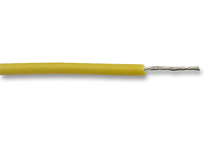 3081 YL001 HOOK-UP WIRE, 5.32MM2, 305M, YELLOW ALPHA WIRE