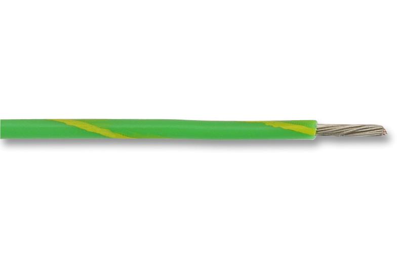 MP005446 HOOK-UP WIRE, 2.55MM, GREEN/YELLOW, 100M MULTICOMP PRO