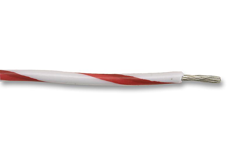 MP005352 HOOK-UP WIRE, 1.25MM, RED/WHITE, 100M MULTICOMP PRO