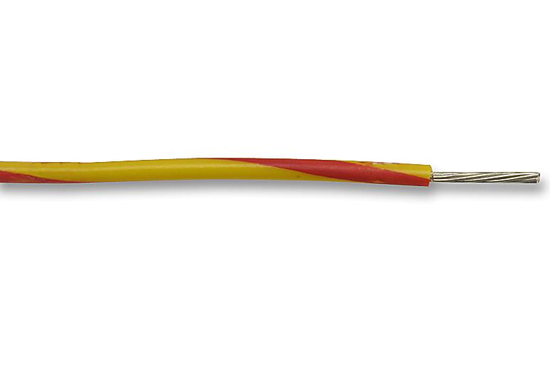 MP005345 HOOK-UP WIRE, 1.25MM, RED/YELLOW, 100M MULTICOMP PRO