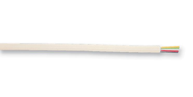 GC5045 CABLE, FCC68, 6CORE, WHITE, 100M MULTICOMP PRO